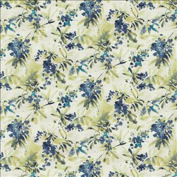 Kasmir Fabric GRACEFUL BLOOM BLUE Fabric